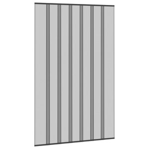 vidaXL Écran de porte insectes avec rideau en maille Noir 160 x 240 cm