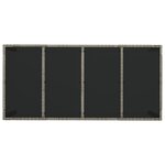 vidaXL Ensemble à manger de jardin 9 Pièces coussins gris résine tressée