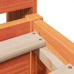 vidaXL Cadre de lit sans matelas cire marron 120x190cm bois pin massif