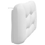 vidaXL Coussin de tête de lit blanc 120 cm similicuir