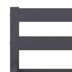 vidaXL Cadre de lit sans matelas gris bois massif de pin 140x200 cm
