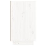 vidaXL Armoire à chaussures Blanc 110x34x61 cm Bois de pin massif