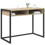 vidaXL Bureau avec stockage Sonoma 100 x 50 x 75 cm Bois d'ingénierie