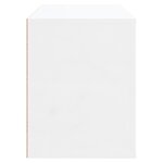 vidaXL Armoire à chaussure Blanc brillant 80x35x45 cm Bois ingénierie