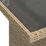 vidaXL Salon de jardin avec coussins 6 Pièces beige résine tressée