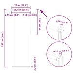 vidaXL Store enrouleur occultant café 70x230cm largeur du tissu 65 7cm