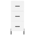 vidaXL Buffet haut Blanc 34 5x34x180 cm Bois d'ingénierie