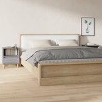 vidaXL Tables de chevet 2 Pièces Sonoma gris 40x35x50 cm