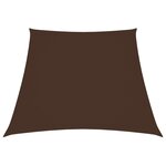 vidaXL Voile de parasol Tissu Oxford trapèze 2/4x3 m Marron
