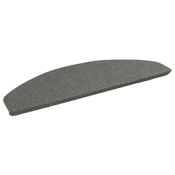 vidaXL Tapis d'escalier auto-adhésifs 15 Pièces Gris 80 x 28 x 3 5 cm