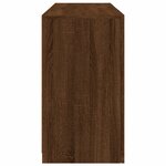 vidaXL Buffet avec lumières LED chêne marron 123x37x67 cm