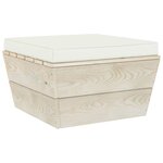 vidaXL Salon de jardin palette 8 Pièces avec coussins bois d'épicéa