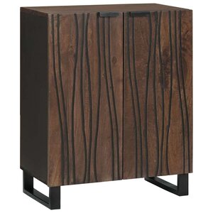vidaXL Buffet Marron 60 x 33.5 x 75 cm Bois de manguier massif