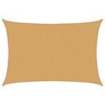 vidaXL Voile d'ombrage 160 g/m² rectangulaire sable 4x5 m PEHD