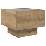 vidaXL Table basse Chêne artisanal 40 x 40 x 30 cm Bois d'ingénierie