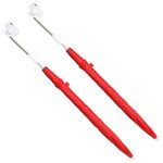 vidaXL Parapluie avec pince 2 Pièces Rouge brique Ø 105 x 86 cm