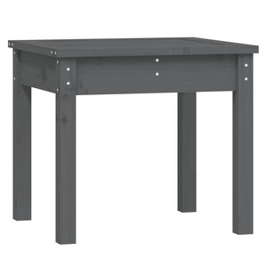 vidaXL Banc de jardin gris 50x44x45 cm bois massif de pin