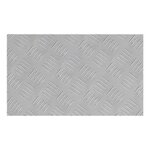vidaXL Plaques à damier 4 Pièces Argent 50 x 30 cm Aluminium