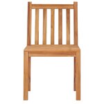 vidaXL Ensemble de salle à manger de jardin 5 pièces 160 x 80 cm en bois de teck massif