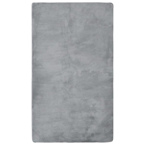 vidaXL Tapis peluche Gris 300x200 cm