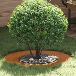 vidaXL Bac à fleurs en acier corten Acier corten Moyen