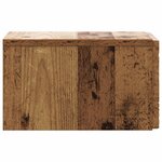 vidaXL Cabinet de chevet mural 2 Pièces Bois ancien 49 x 34 5 x 20 cm