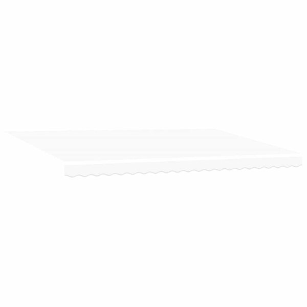 vidaXL Auvent Rétractable Manuel Blanc 500 × 350 cm tissu