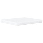 vidaXL Lit avec matelas Dover gris foncé 180x200 cm velours