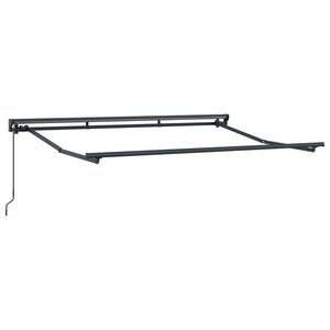 vidaXL Cadre de auvent manuel Réglable Anthracite 2 5 x 2 m Acier