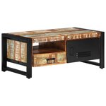 vidaXL Table basse 100x50x41 cm Bois de récupération massif