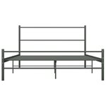 vidaXL Cadre de lit sans matelas gris métal 120x200 cm