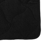 vidaXL Duvet complet toute l'année Matelassé Noir 240 x 260 cm