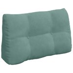 vidaXL Coussin de Dos Vert Mer 80 x 24 x 50 cm Velours