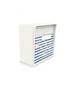 Boite aux lettres murale blanche "Bord de mer"