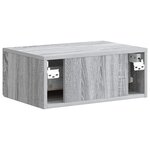 vidaXL Cabinet de chevet mural Sonoma gris 49 x 34 5 x 20 cm