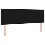 vidaXL Tête de lit Montage mural Géométrique Noir 160 cm Velours
