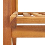 vidaXL Chaise à bascule avec coussins Bois d'acacia massif
