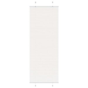 vidaXL Store plissé blanc 70x200 cm largeur du tissu 69 4 cm polyester