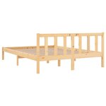 vidaXL Cadre de lit sans matelas bois massif 160x200 cm