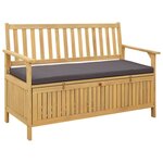 vidaXL Banc de rangement 2 -Seater 120 x 63 x 84 cm Rectangulaire