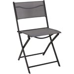 Chaise de jardin pliable en acier elba