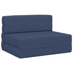 vidaXL Canapé-lit pliable Bleu 70 x 72 x 60 cm Tissu