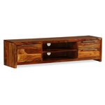 vidaXL Meuble TV Bois massif 120x30x30 cm