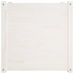 vidaXL Jardinière blanc 60x60x60 cm bois de pin massif