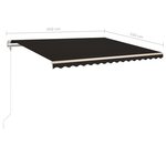 vidaXL Auvent rétractable automatique 450x350 cm Anthracite