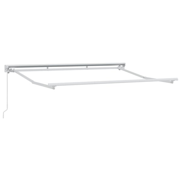 vidaXL Auvent Manuel Blanc 3 x 2 m Aluminium  tissu en polyester