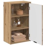 vidaXL Cabinet de salle de bain Chêne artisanal 39 x 23 5 x 65 cm