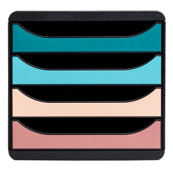 Module De Classement Big Box 4 Tiroirs Skandi - Couleurs Assorties - Exacompta