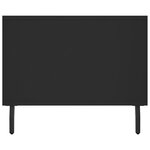 vidaXL Table basse noir 102x50x40 cm bois d'ingénierie