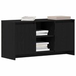 vidaXL Meuble TV Chêne noir 102 x 37 5 x 52 5 cm Bois d'ingénierie